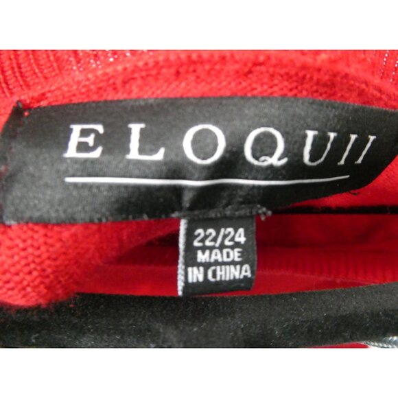 Eloquii Red Sweater Oversize Women's XX - Picture 3 of 3
